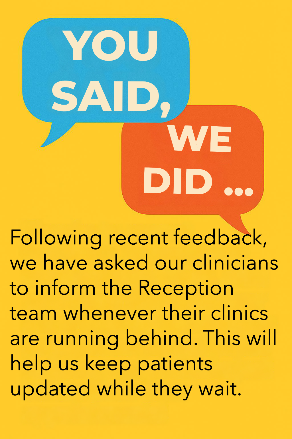 You said, we did.. February 2026